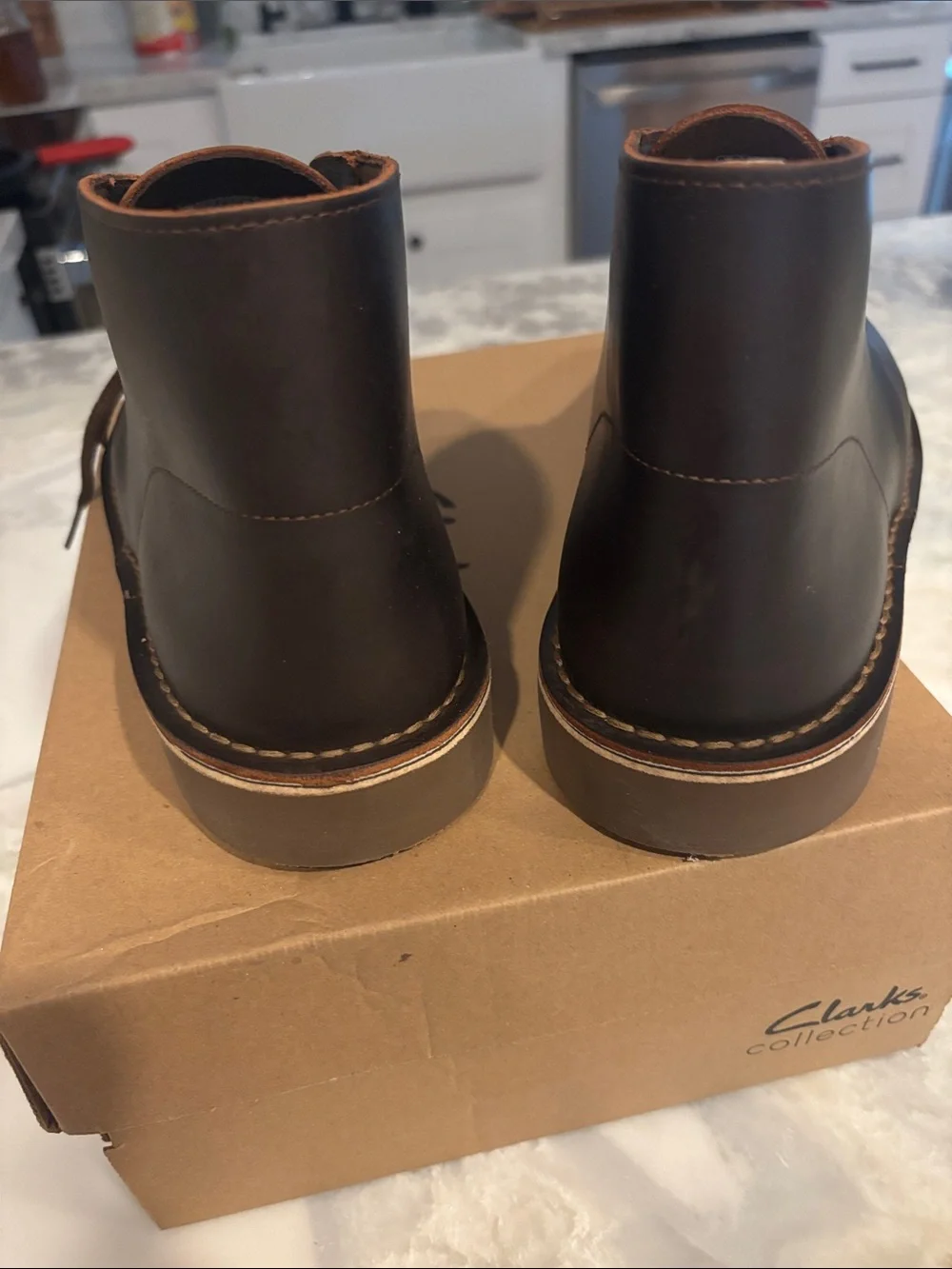 Clarks Men’s Dark Brown Chukka Boots
